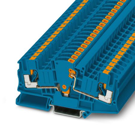 3035695 Phoenix Contact  PTME 6 HV BU Series Blue, Single-Level, Push In Termination