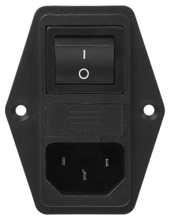 FN284-4-06 Male C14 IEC Filter Panel Mount 5 x 20mm,faston,Rated At 4A,250 V ac Operating Frequency 50 → 400Hz