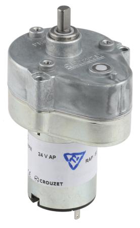 82869012 Crouzet Brushed Geared DC Geared Motor, 3 W, 24 V dc, 2 Nm, 54 rpm, 6mm Shaft Diameter