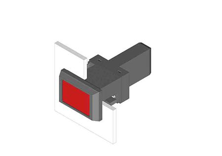 22-040.001 EAO Pilot Light, 22 x 30mm Cutout 22 Series