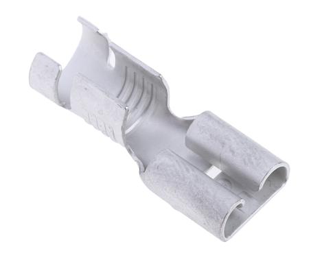 488-1263 RS PRO Uninsulated Female Spade Connector, Open barrel, 6.35 x 0.8mm Tab Size, 2.5mm² to 6mm²