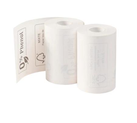 40761E Exacompta White Plain Thermal Paper Roll