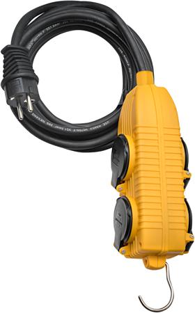 1151721 brennenstuhl 10m 4 Socket Type E - French Extension Lead, 230 V, IP44