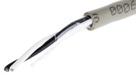 B964011 GE321 Alpha Wire ProTekt Series Data Cable, 1 Pairs, 2 Cores, 0.35 mm², Unscreened, 22 AWG, 50m, None Shield
