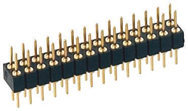 832-80-010-10-001101 Preci-Dip 832 Series Straight Through Hole Pin Header, 10 Contact(s), 2 mm Pitch, 2 Row, Unshrouded