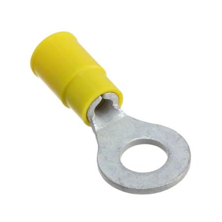 190540097 Molex, InsulKrimp Insulated Crimp Ring Terminal, 1/4 (M6) Stud Size, Yellow