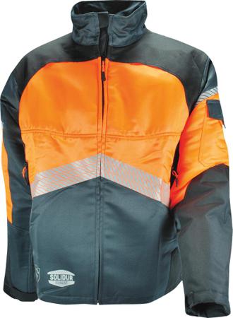 AUVE-XS Solidur AUVE 2 Grey, Orange Jacket Zip, XS 1 EA