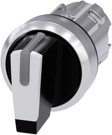 3SU1052-2BN60-0AA0 Siemens SIRIUS ACT 3SU10 Series 3 Position Selector Switch Head, 22mm Cutout, White Handle