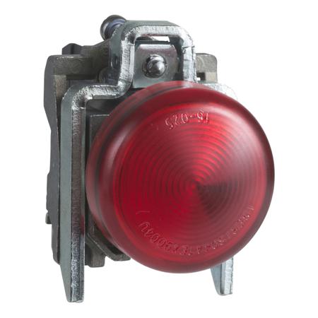 XB4BVM4EX Schneider Electric, Harmony XB4, Panel Mount Red LED Pilot Light, 22mm Cutout, IP65, 240V ac