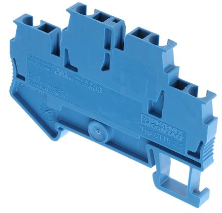 3031283 Phoenix Contact  STTB 2.5 BU Series Blue, 0.08 → 4mm², Double-Level, Spring Clamp Termination