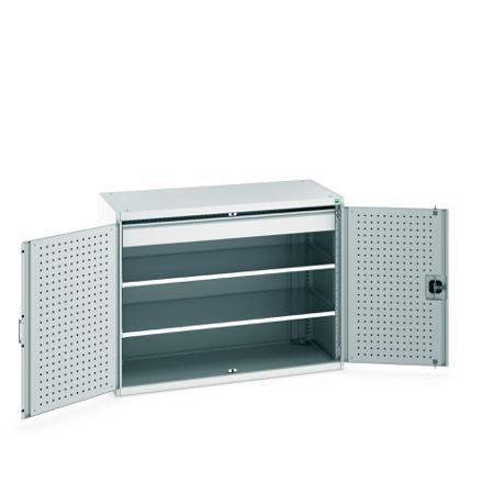 40022083-16V Bott 2 Door, 1 Drawer Sheet Steel Floor Standing Cupboard, 1300 X 650 X 1000mm
