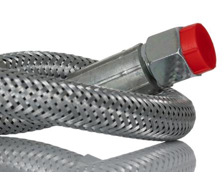 250-9136 500mm Galvanized Steel Wire Hydraulic Hose Assembly, 190 bar Max Pressure