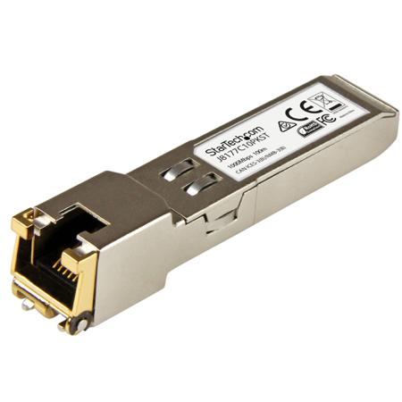 J8177C10PKST StarTech.com HPE Compatible RJ45 Copper SFP Transceiver Module, Full Duplex, 1000Mbit/s