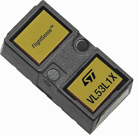VL53L1CXV0FY/1  STMicroelectronics, Time-of-Flight, 4m 2.6 V to 3.5 V 12-Pin LGA