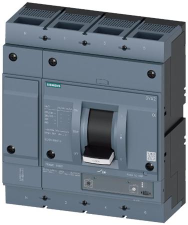 3VA2580-5HK42-0AA0 Siemens, SENTRON MCCB 4P 800A, Breaking Capacity 25 kA, Fixed Mount