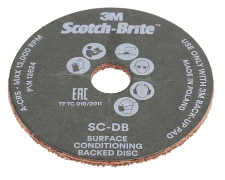 FN510074043 3M Aluminium Oxide Sanding Disc, 115mm, Coarse Grade, 10 in pack