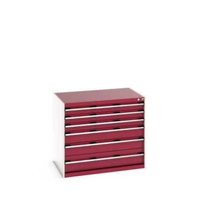 40029103-24V Bott 6 Cabinet, Steel, 900mm x 750mm x 1050mm, Red