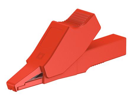 65-9188-22 Multi Contact Crocodile Clip, Brass Contact, 10A, Red