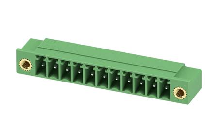 1817709 Phoenix Contact, 3.5mm Pitch, MC 1.5/11-GF-3.5-LR, 11 Way, Right Angle, Pluggable Terminal Block, Header, Through Hole,