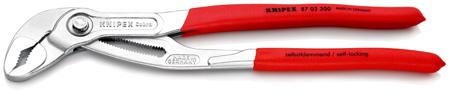 87 03 300 Knipex Cobra® Hightech Water Pump Pliers, 305 mm Overall, Angled Tip