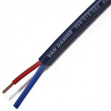 268-515-060 Van Damme 100m 2 Core Multicore Speaker Cable, 1.5 mm² CSA Polyvinyl Chloride PVC Sheath Material, PVC Insulation Blue