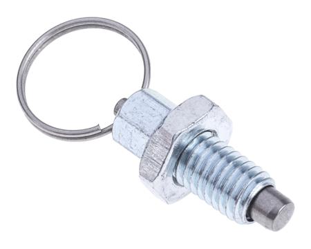 237-750 RS Pro Zinc Plated Stainless Steel M8 Index Plunger