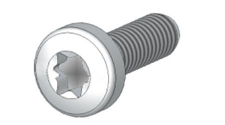 8PQ9500-1BA07 Siemens Galvanised Steel Oval Head Self Tapping Screw, 20mm Long