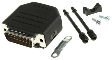 MHDTPPK15-DB15P-K MH Connectors MHDTPPK 15 Way D-sub Connector