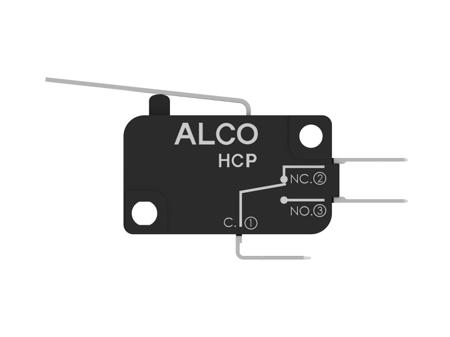 HCP10DTD2S04 TE Connectivity Lever Snap Action Micro Switch, Quick Connect Terminal, 10A, SPDT