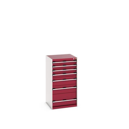 40019069-24V Bott 7 Cabinet, Steel, 1200mm x 650mm x 650mm, Red