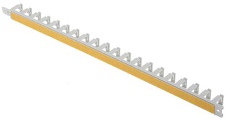 L2212-7035 Hager Slotted Flexible Panel Trunking Self Adhesive Grey, Flexible Slot, W11 mm x D15mm, L250mm Polyamide