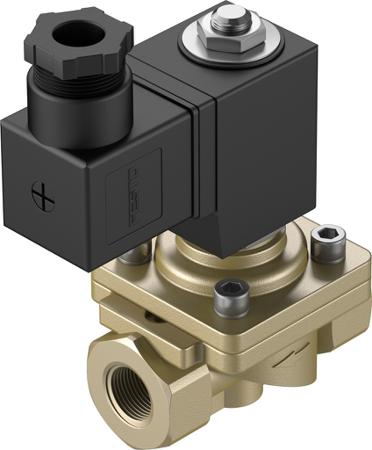VZWF-B-L-M22C-G38-135-2AP4-10 Festo 2/2 Closed, Monostable Pneumatic Solenoid/Pilot-Operated Control Valve Electrical G 3/8 VZWF Series