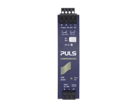 CD5-241-S1 PULS CD5 DC-DC Converter, 24V dc/ 1.5A Output, 18 → 32.4 VDC Input, 120W, DIN Rail Mount, +70°C Max Temp -25°C