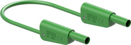 66-2014-10025 Staubli Test lead, 32A, 1kV, Green, 1m Lead Length