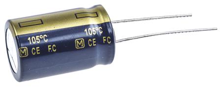 EEUFC1A472 Panasonic 4700μF Aluminium Electrolytic Capacitor 10V dc, Radial, Through Hole -
