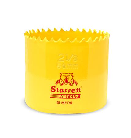 FCH0218 Starrett HSS 54mm Fast Cut Hole Saw Bi-Metal, 38mm Cut Depth