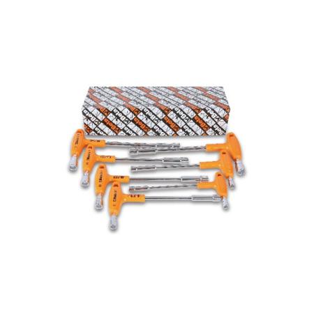 941/S7 BETA 7 mm, 8 mm, 9 mm, 10 mm, 11 mm, 12 mm, 13 mm Hex Socket Spanner Set with T-Handle Handle, 255 mm Overall