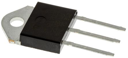 BTA26-600BWRG STMicroelectronics Through Hole, 3-pin, TRIAC, 600V, Gate Trigger 1.3V 600V