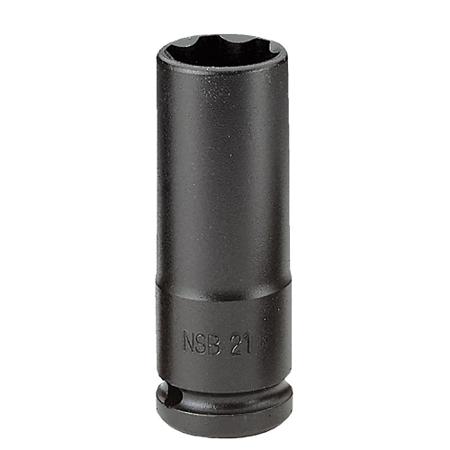 NSB-21 Facom 21mm, 1/2 in Drive Impact Socket, 80 mm length