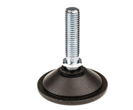 A040/014 Nu-Tech Engineering M10 PA Reinforced Nylon Levelling Adjustable Foot, 500kg Static Load Capacity