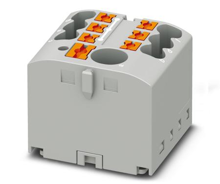 3273460 Phoenix Contact Distribution Block, 7 Way, 0.14 → 4mm², 24 A, 41 A, 500 V, Grey