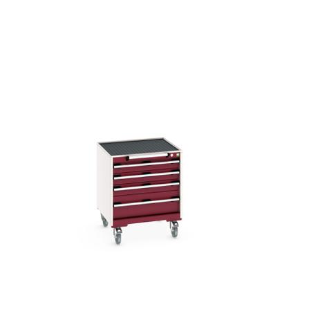 40402023-24V Bott, 4 Drawer Sheet Steel Floor Standing Storage Cabinet, 650 X 650 X 785mm