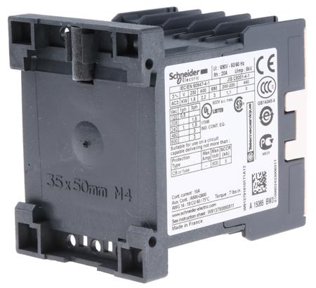 LP4K0610BW3 Schneider Electric TeSys K LP4K 3 Pole Contactor, 3NO, 6 A, 3 kW, 24 V dc Coil