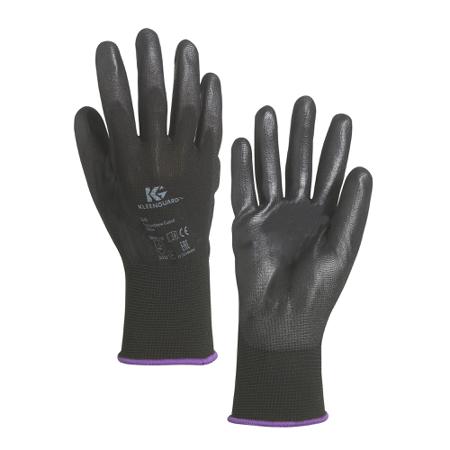 13837 Kimberly Clark G40 Black Nylon General Purpose Gloves, Size 7, Small, Polyurethane Coating