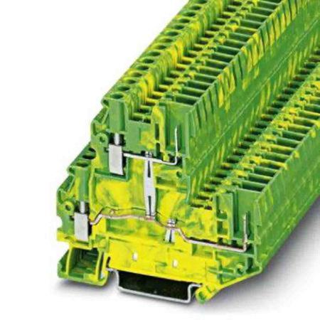 3060380 Phoenix Contact  UTTB Series Green/Yellow, Screw Termination