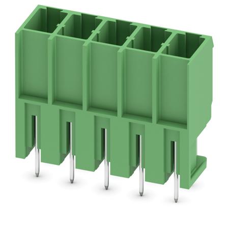 1804713 Phoenix Contact, 7.62mm Pitch, PCV 4/ 5-G-7.62, 5 Way, Pluggable Terminal Block, Header, Solder Termination,