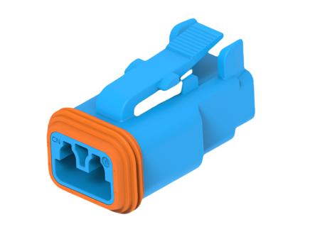 DT06-2S-TE07 TE Connectivity, DT06-2S Automotive Connector Socket Brown Cable 2 Way, Cable Termination