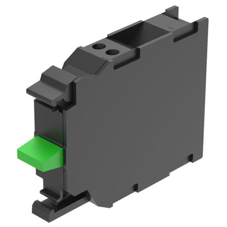 45-313.1X40 EAO Series 45 Series Push Button Switch, Slow Make, Front, DPST, 500, IP20, IP40