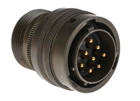 PT06A-16-8P Amphenol Socapex, PT, Copper Alloy 8 Way Cable Mount MIL Spec Circular Connector PlugGreen, Pin Contacts,Shell Size 16,