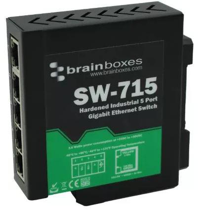 SW-715 Brainboxes Unmanaged 5 Port Ethernet Switch